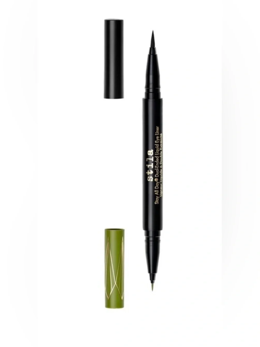 Stila Stay All Day Dual-Ended Liquid Eyeliner in Black & Olive Green